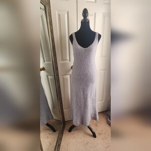 ZARA WOOL ALPACA BEADED STRAPPY DRESS Size Med